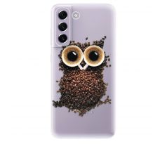 Odolné silikonové pouzdro iSaprio - Owl And Coffee - Samsung Galaxy S21 FE 5G
