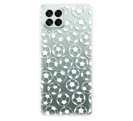 Odolné silikonové pouzdro iSaprio - Football pattern - white - Samsung Galaxy M53 5G