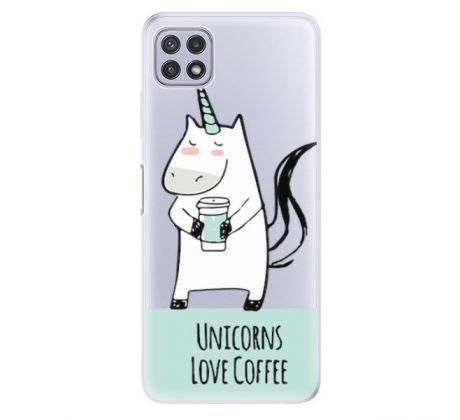 Odolné silikonové pouzdro iSaprio - Unicorns Love Coffee - Samsung Galaxy A22 5G