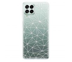 Odolné silikonové pouzdro iSaprio - Abstract Triangles 03 - white - Samsung Galaxy M53 5G