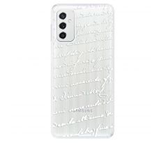 Odolné silikonové pouzdro iSaprio - Handwriting 01 - white - Samsung Galaxy M52 5G