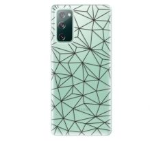 Odolné silikonové pouzdro iSaprio - Abstract Triangles 03 - black - Samsung Galaxy S20 FE