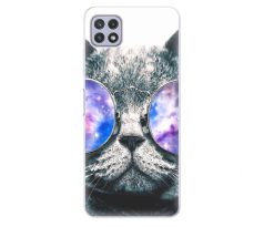 Odolné silikonové pouzdro iSaprio - Galaxy Cat - Samsung Galaxy A22 5G