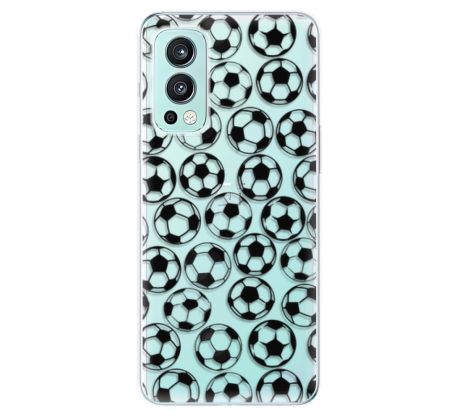 Odolné silikonové pouzdro iSaprio - Football pattern - black - OnePlus Nord 2 5G