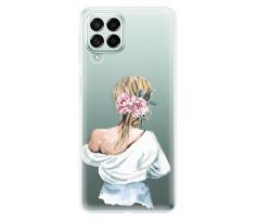 Odolné silikonové pouzdro iSaprio - Girl with flowers - Samsung Galaxy M53 5G