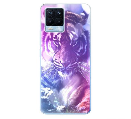 Odolné silikonové pouzdro iSaprio - Purple Tiger - Realme 8 / 8 Pro