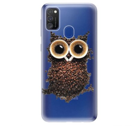 Odolné silikonové pouzdro iSaprio - Owl And Coffee - Samsung Galaxy M21