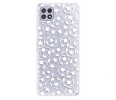 Odolné silikonové pouzdro iSaprio - Football pattern - white - Samsung Galaxy A22 5G