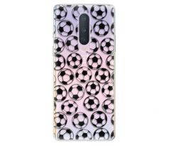 Odolné silikonové pouzdro iSaprio - Football pattern - black - OnePlus 8