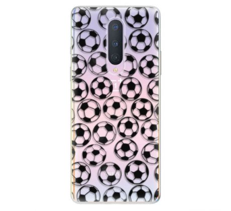 Odolné silikonové pouzdro iSaprio - Football pattern - black - OnePlus 8