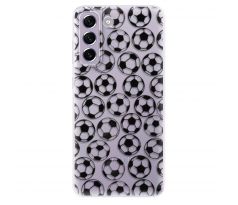 Odolné silikonové pouzdro iSaprio - Football pattern - black - Samsung Galaxy S21 FE 5G