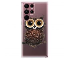 Odolné silikonové pouzdro iSaprio - Owl And Coffee - Samsung Galaxy S22 Ultra 5G