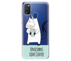 Odolné silikonové pouzdro iSaprio - Unicorns Love Coffee - Samsung Galaxy M21