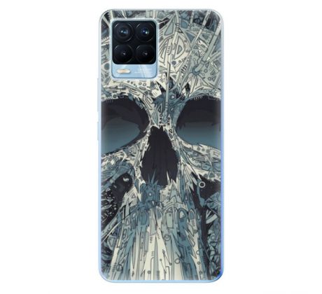 Odolné silikonové pouzdro iSaprio - Abstract Skull - Realme 8 / 8 Pro