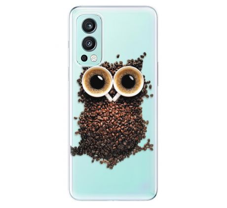Odolné silikonové pouzdro iSaprio - Owl And Coffee - OnePlus Nord 2 5G
