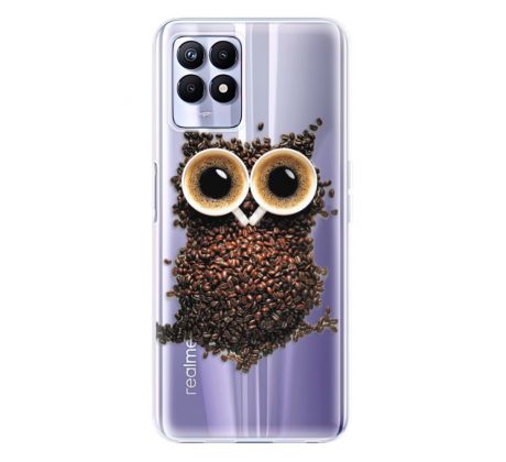 Odolné silikonové pouzdro iSaprio - Owl And Coffee - Realme 8i