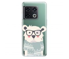 Odolné silikonové pouzdro iSaprio - Bear with Scarf - OnePlus 10 Pro