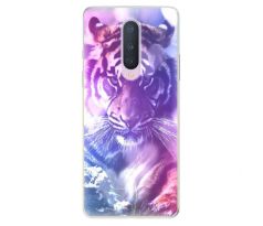 Odolné silikonové pouzdro iSaprio - Purple Tiger - OnePlus 8