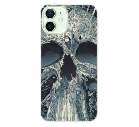 Odolné silikonové pouzdro iSaprio - Abstract Skull - iPhone 12 mini