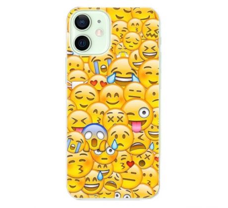 Odolné silikonové pouzdro iSaprio - Emoji - iPhone 12 mini