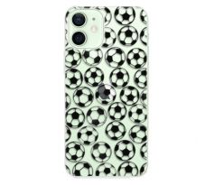 Odolné silikonové pouzdro iSaprio - Football pattern - black - iPhone 12 mini