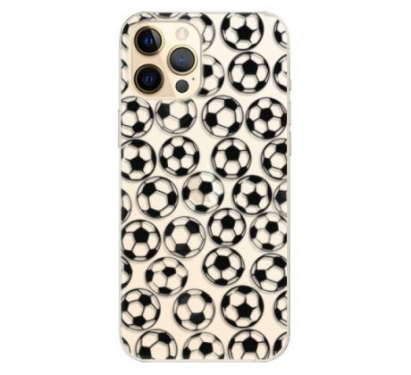 Odolné silikonové pouzdro iSaprio - Football pattern - black - iPhone 12 Pro