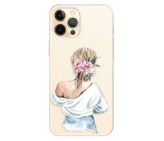 Odolné silikonové pouzdro iSaprio - Girl with flowers - iPhone 12 Pro