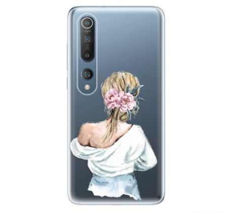 Odolné silikonové pouzdro iSaprio - Girl with flowers - Xiaomi Mi 10 / Mi 10 Pro