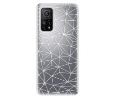 Odolné silikonové pouzdro iSaprio - Abstract Triangles 03 - white - Xiaomi Mi 10T / Mi 10T Pro