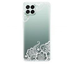 Odolné silikonové pouzdro iSaprio - White Lace 02 - Samsung Galaxy M53 5G