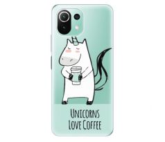 Odolné silikonové pouzdro iSaprio - Unicorns Love Coffee - Xiaomi Mi 11 Lite