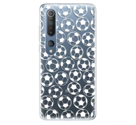 Odolné silikonové pouzdro iSaprio - Football pattern - white - Xiaomi Mi 10 / Mi 10 Pro