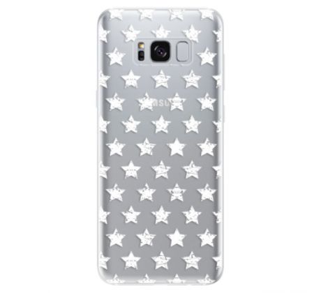 Odolné silikonové pouzdro iSaprio - Stars Pattern - white - Samsung Galaxy S8