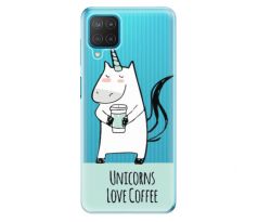 Odolné silikonové pouzdro iSaprio - Unicorns Love Coffee - Samsung Galaxy M12