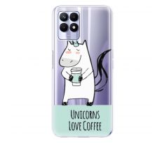 Odolné silikonové pouzdro iSaprio - Unicorns Love Coffee - Realme 8i