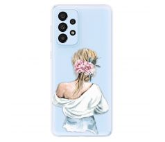 Odolné silikonové pouzdro iSaprio - Girl with flowers - Samsung Galaxy A33 5G