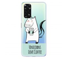 Odolné silikonové pouzdro iSaprio - Unicorns Love Coffee - Xiaomi Redmi Note 11 / Note 11S