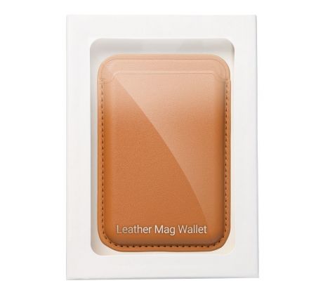 Case4Mobile PU Peněženka kompatibilní s MagSafe - oranžová