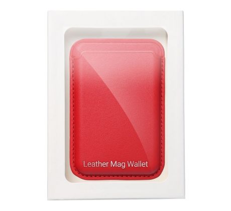 Case4Mobile PU Peněženka kompatibilní s MagSafe - červená