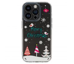 Tel Protect Christmas průhledné pouzdro pro iPhone 12/ iPhone 12 Pro - vzor 4 Veselé Vánoce